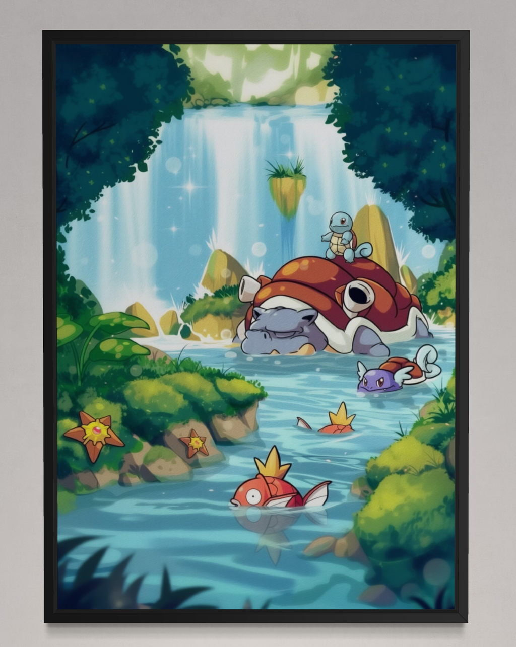 Team Water - Pokemon Inspired Album Poster - USA