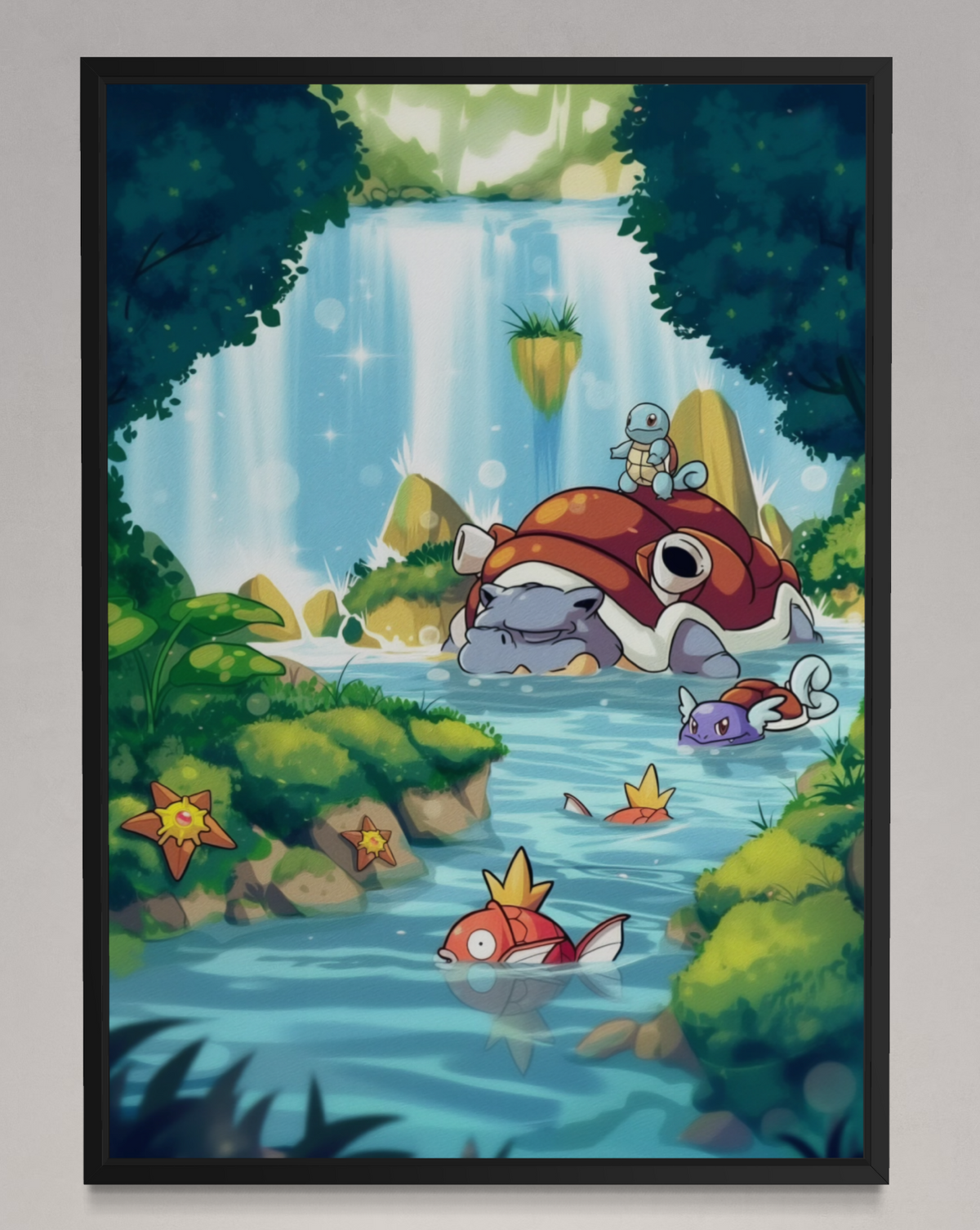 Team Water - Pokemon Inspired Album Poster - USA