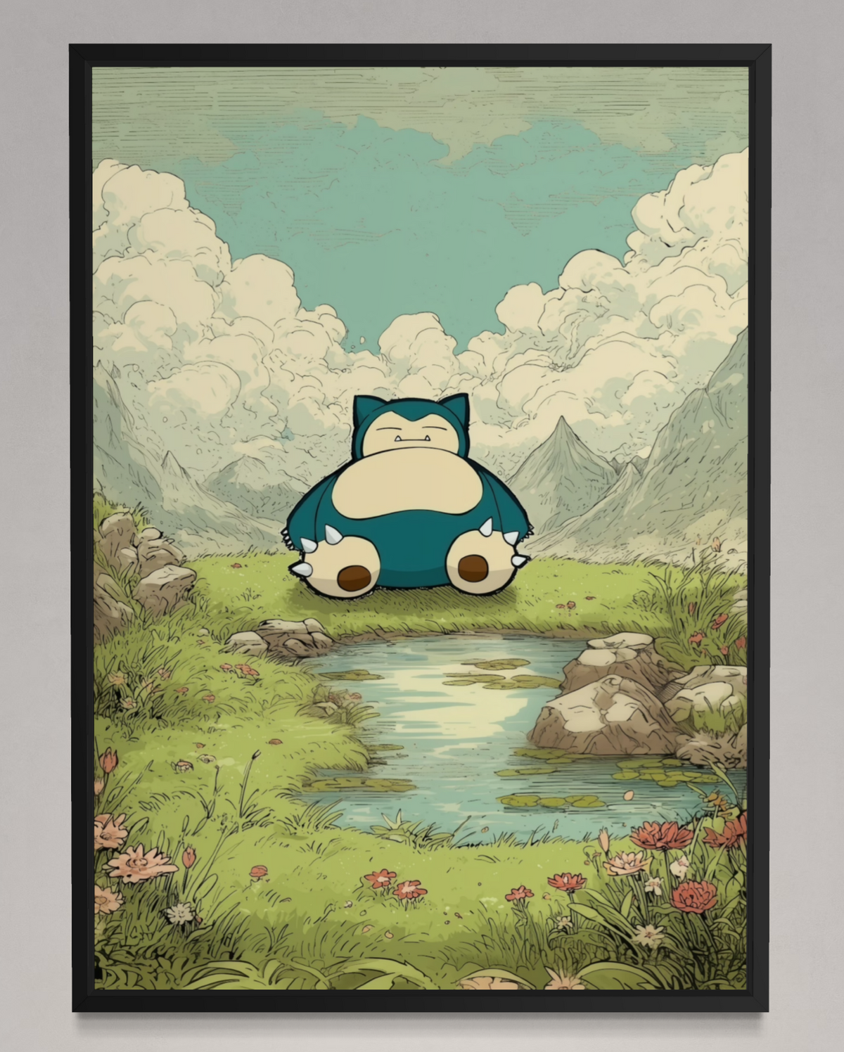 Snorlax - Pokemon Inspired Album Poster - USA