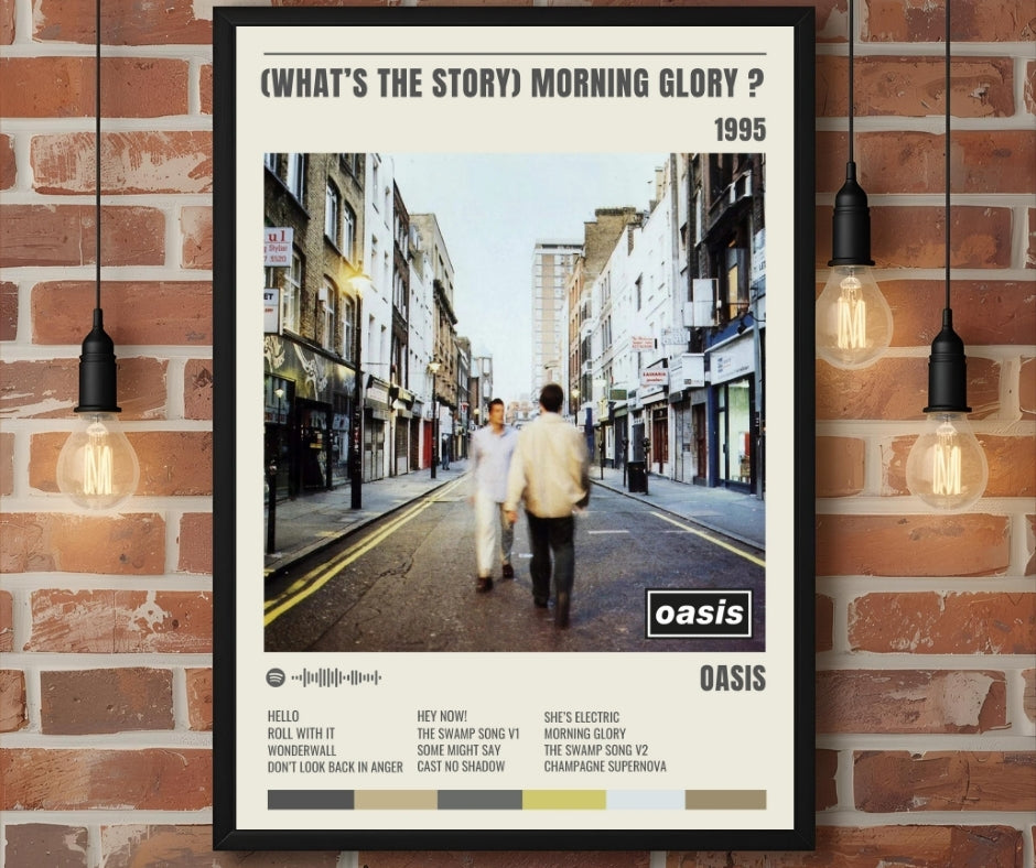 (What's The Story) Morning Glory - Oasis Inspired Album Track Poster - USA