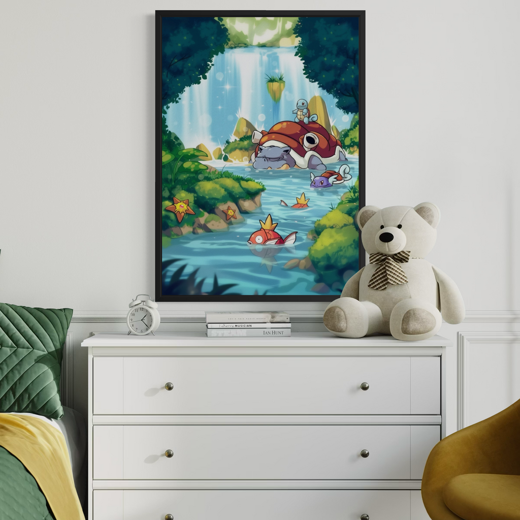 Team Water - Pokemon Inspired Album Poster - USA