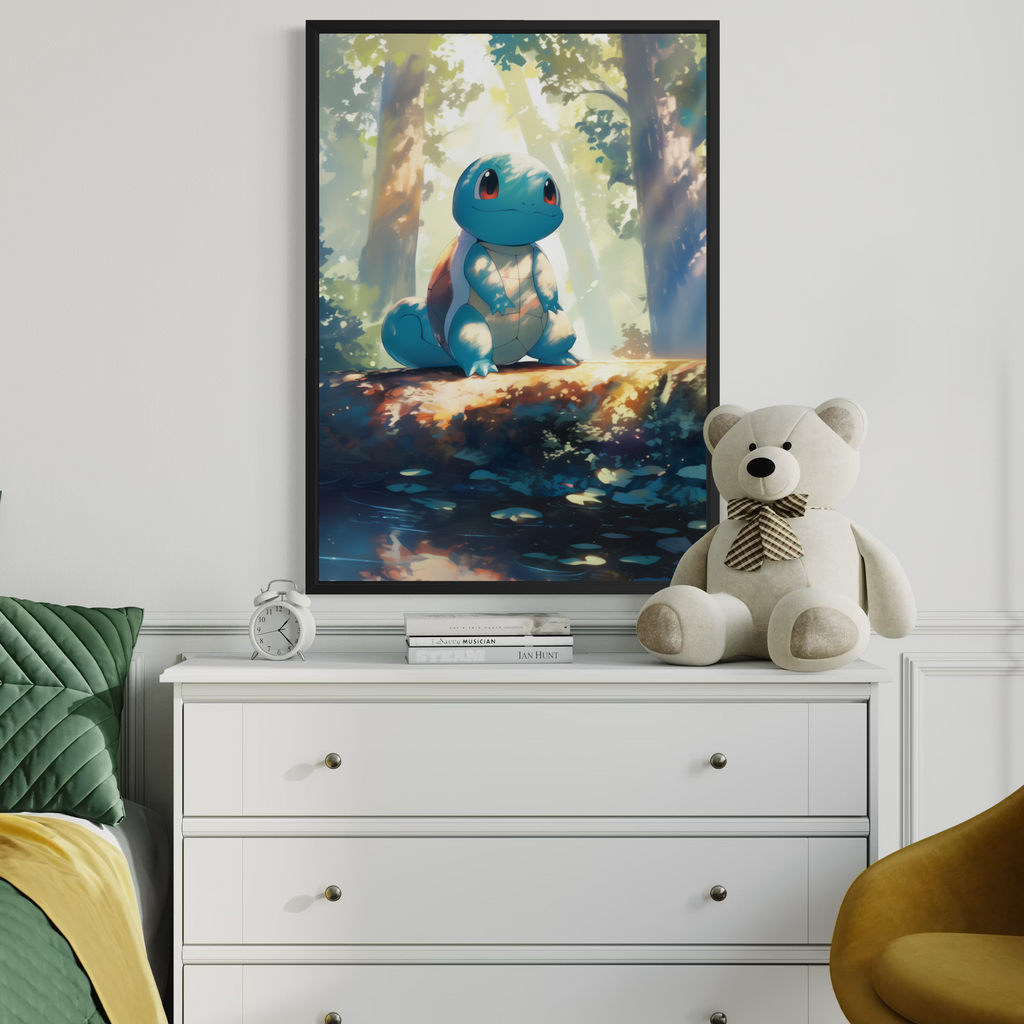 Squirtle - Pokemon Inspired Album Poster - USA