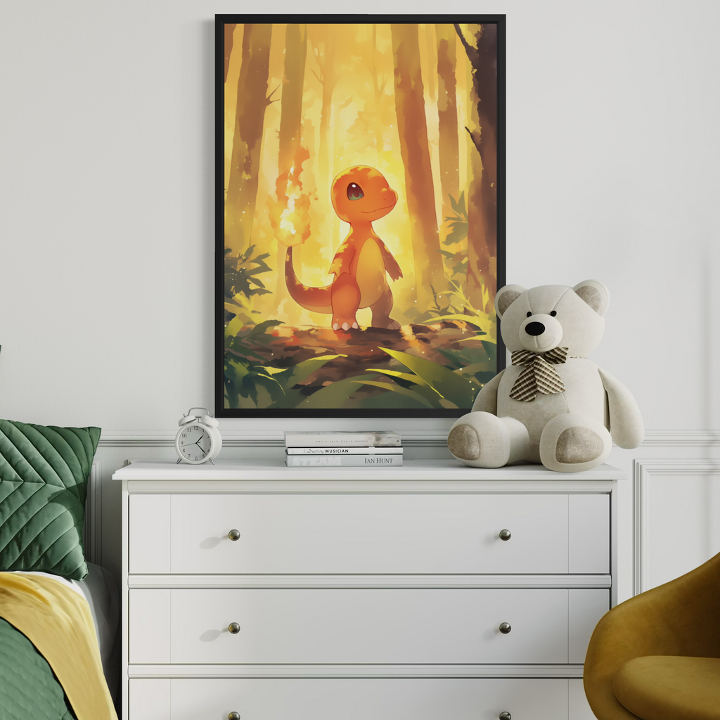 Charmander - Pokemon Inspired Album Poster - USA