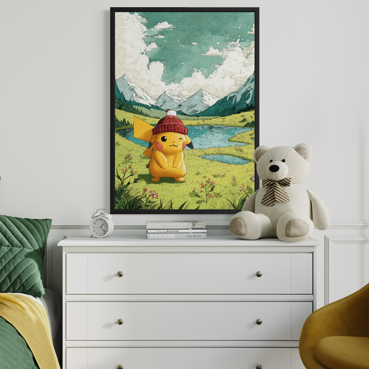 Pikachu - Pokemon Inspired Album Poster - USA