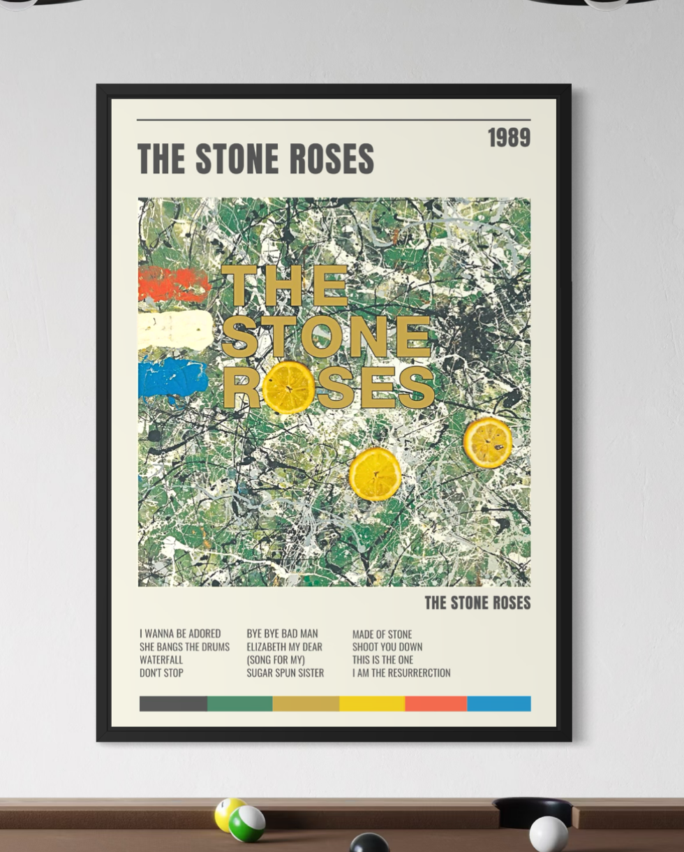 The Stone Roses Album Track Poster - Stone Roses Inspired Print - USA