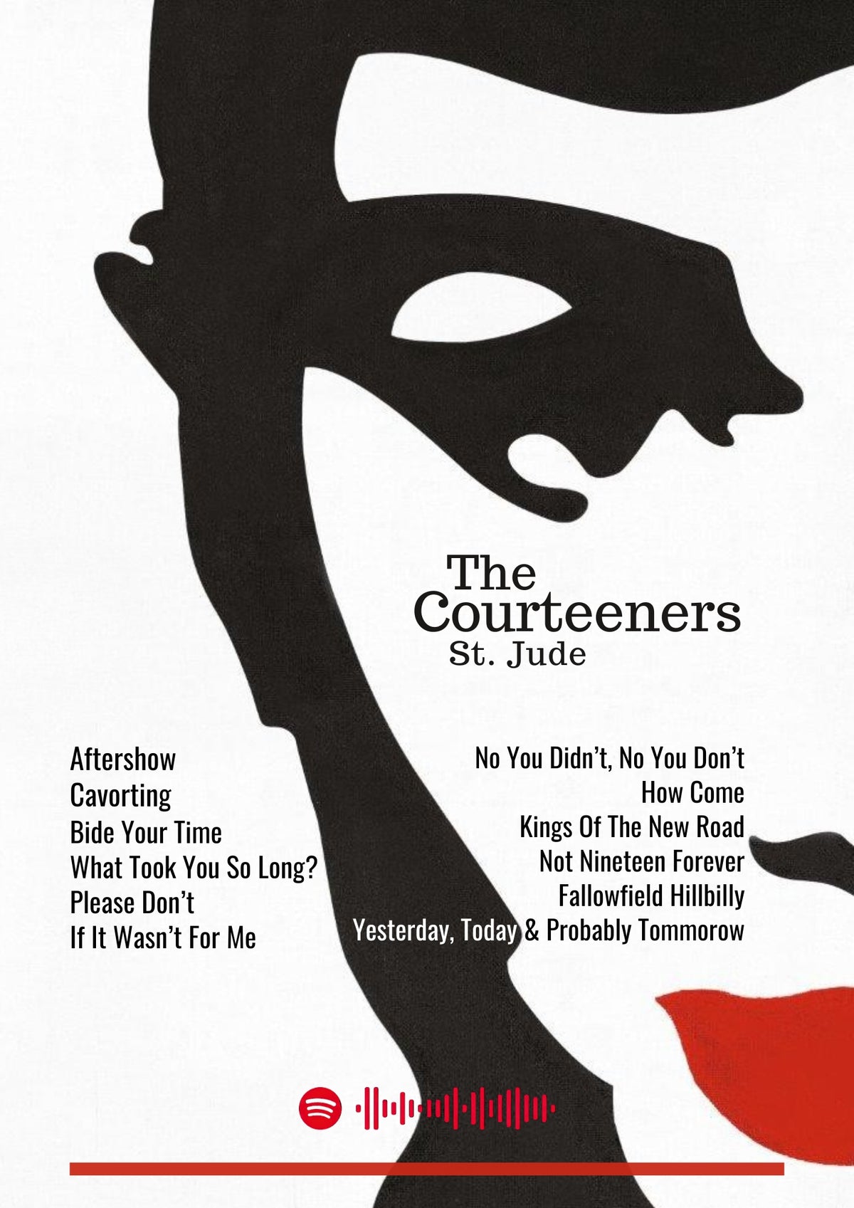St Jude - The Courteeners Inspired Album Poster - USA