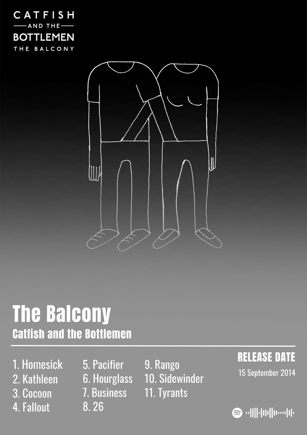 The Balcony - Catfish and the Bottlemen Inspired Album Poster - USA